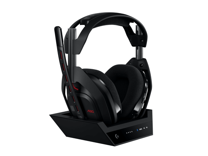 Logitech A50 Gen 5 vezeték nélküli fekete headset + bázisállomás