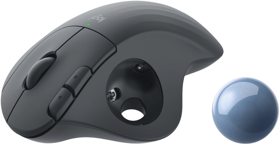 Logitech ERGO M575 grafitszürke vezeték nélküli hanyattegér