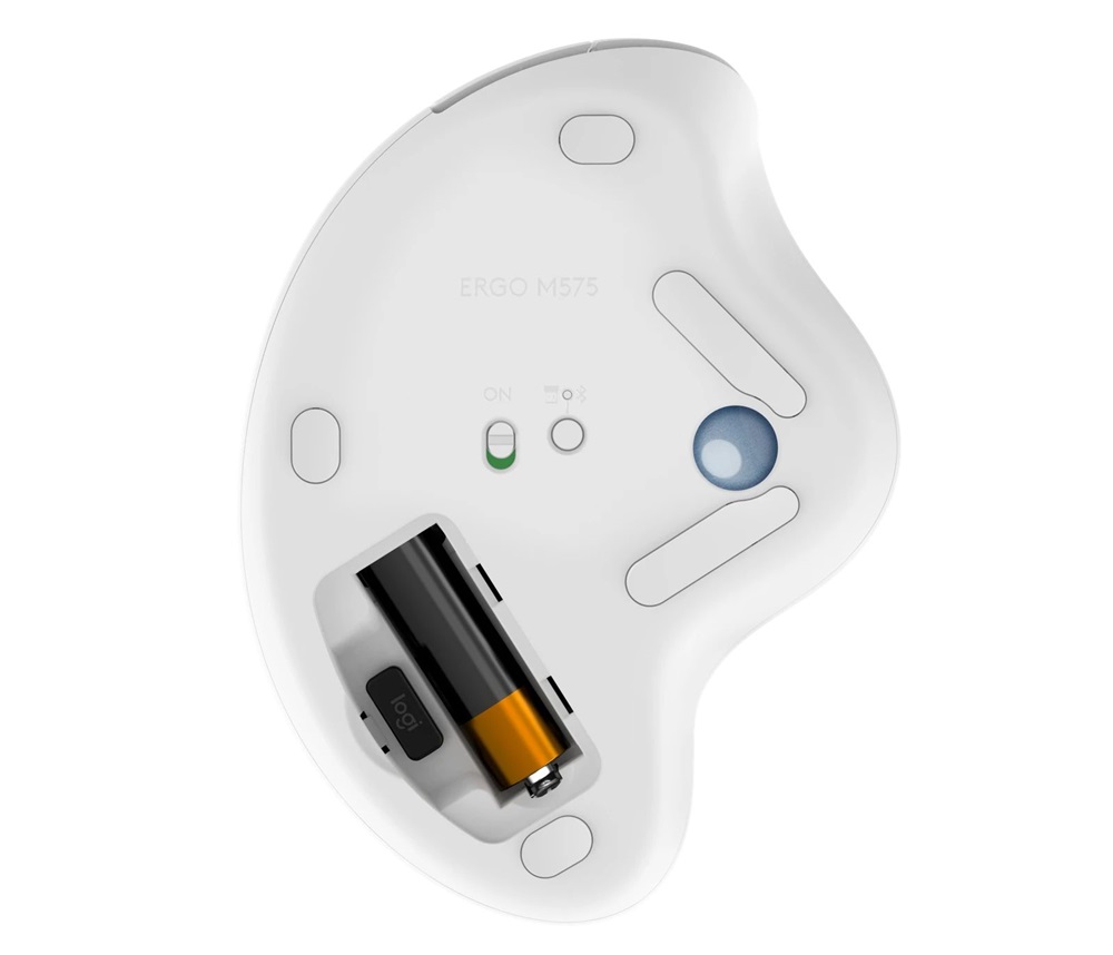 Logitech Ergo M575s vezeték nélküli fehér Trackball egér