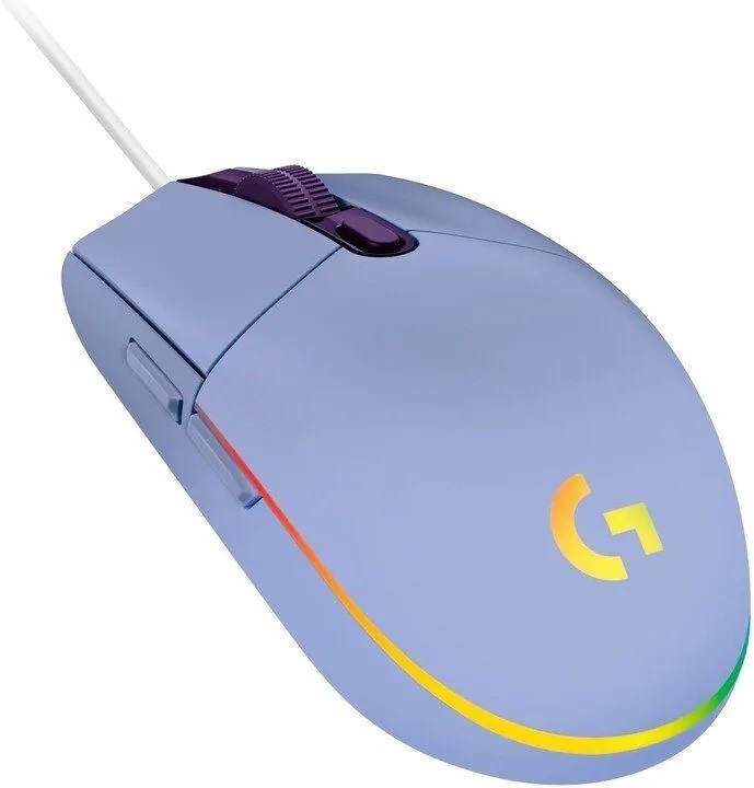 Logitech G102 Lightsync lila gamer egér