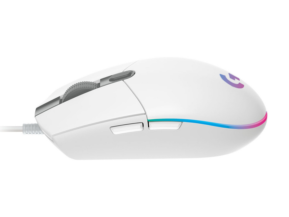 Logitech G203 Lightsync fehér gamer egér