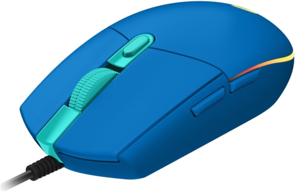 Logitech G203 Lightsync kék gamer egér