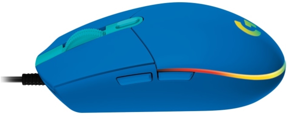 Logitech G203 Lightsync kék gamer egér