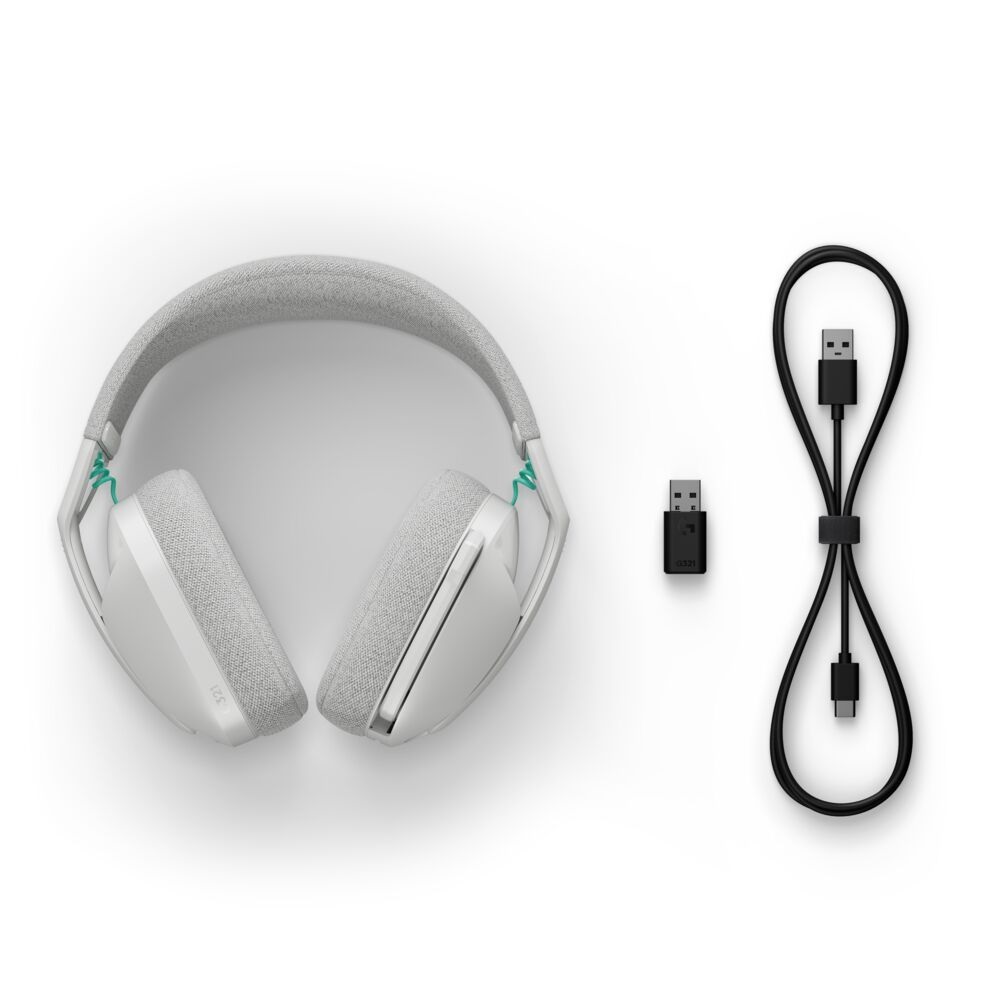 Logitech G321 LIGHTSPEED vezeték nélküli fehér gamer headset