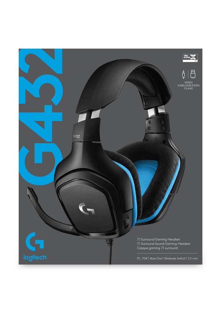 Logitech G432 7.1 USB gamer headset