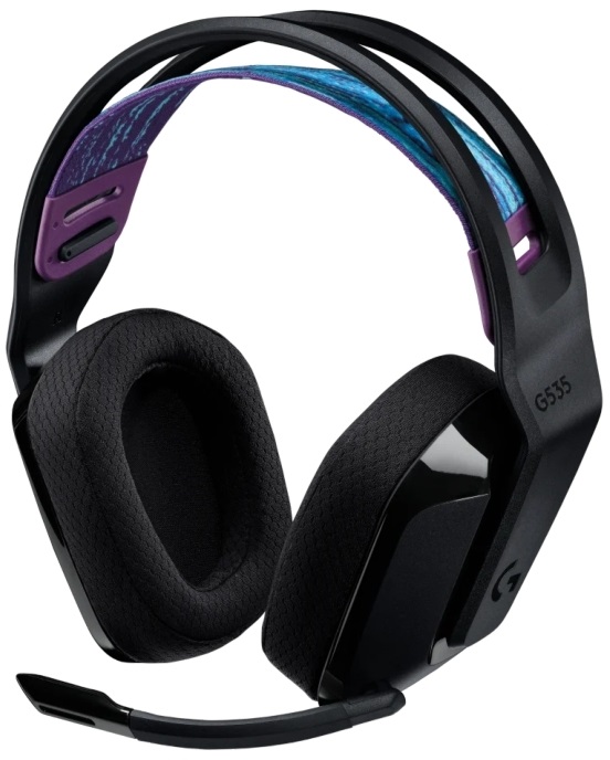 Logitech G535 Lightspeed vezeték nélküli fekete gamer headset
