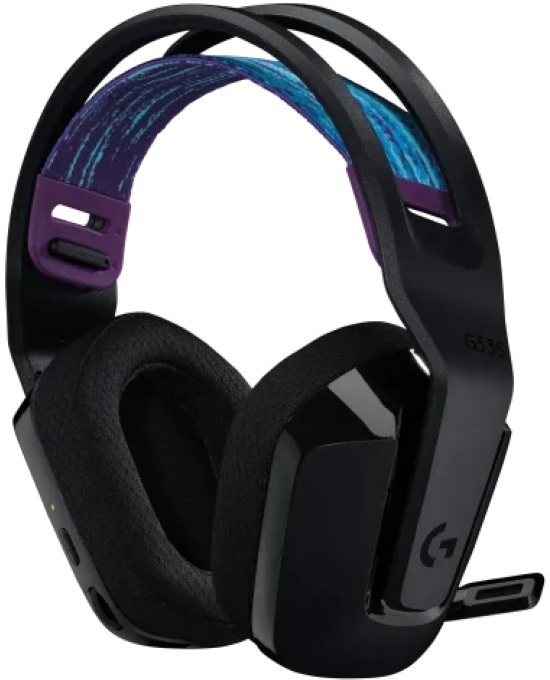 Logitech G535 Lightspeed vezeték nélküli fekete gamer headset
