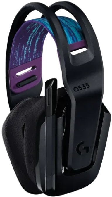 Logitech G535 Lightspeed vezeték nélküli fekete gamer headset