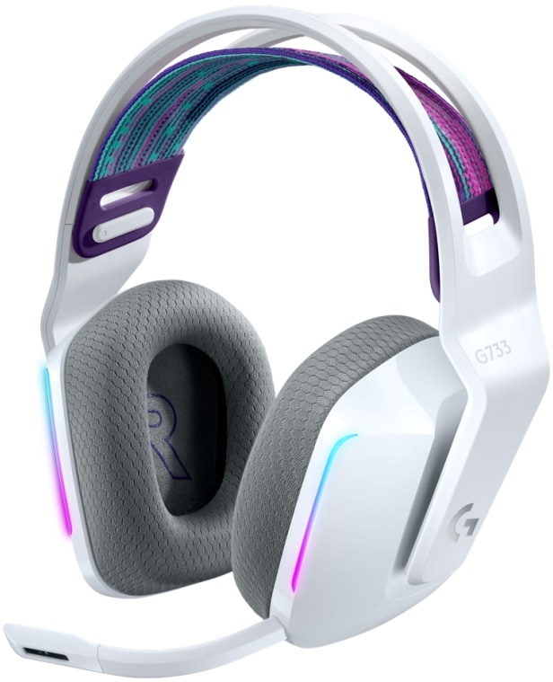 Logitech G733 Lightspeed Wireless RGB fehér gamer headset