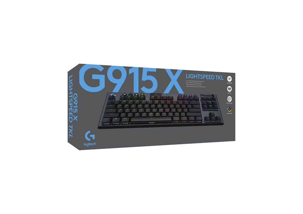 Logitech G915 X LIGHTSPEED TKL US vezeték nélküli fekete billentyűzet