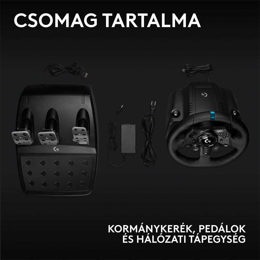 Logitech G923 Racing Wheel and Pedals PS4/PS5/PC kormány + pedál