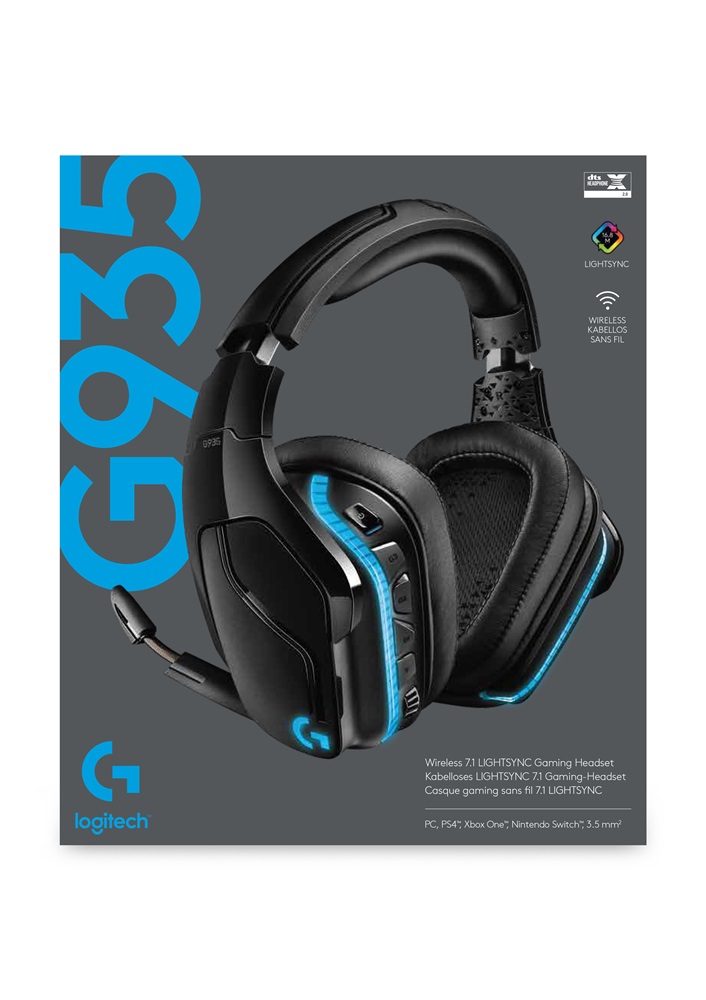 Logitech G935 7.1 vezeték nélküli gamer headset
