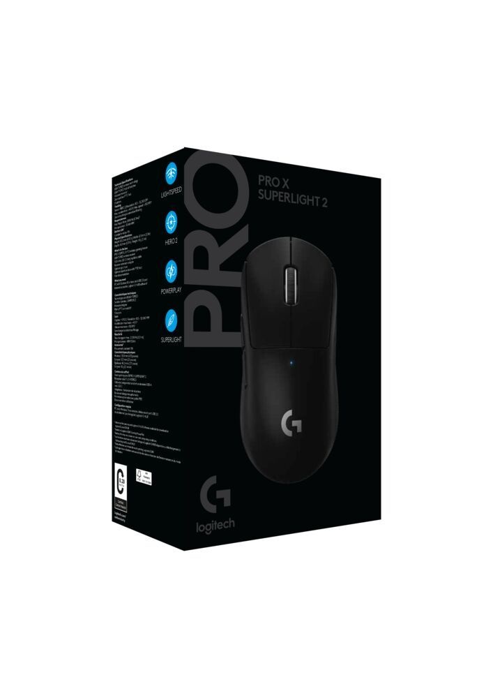 Logitech G PRO X SUPERLIGHT 2 LIGHTSPEED vezeték nélküli fekete gamer egér