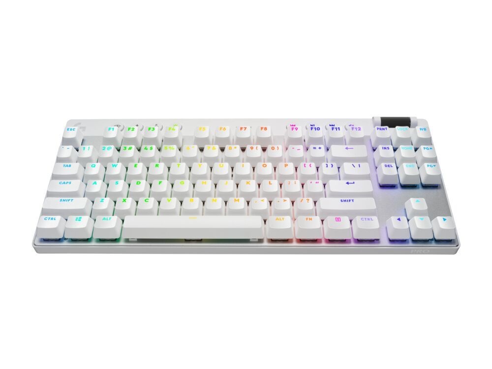 Logitech G PRO X TKL LIGHTSPEED US vezeték nélküli RGB fehér gamer billentyűzet