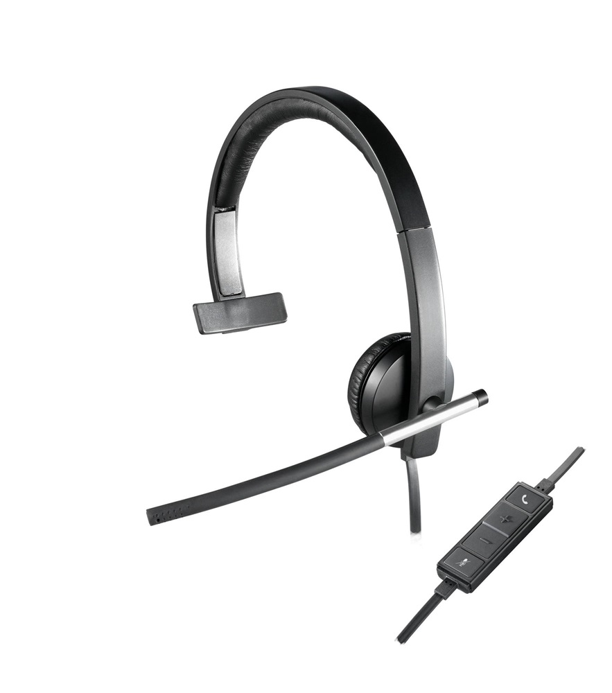 Logitech H650e USB fekete mono headset