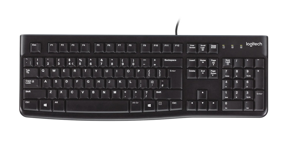 Logitech K120 HUN USB fekete billentyűzet