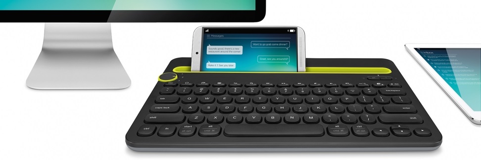 Logitech K480 Multi-device fekete Bluetooth US billentyűzet