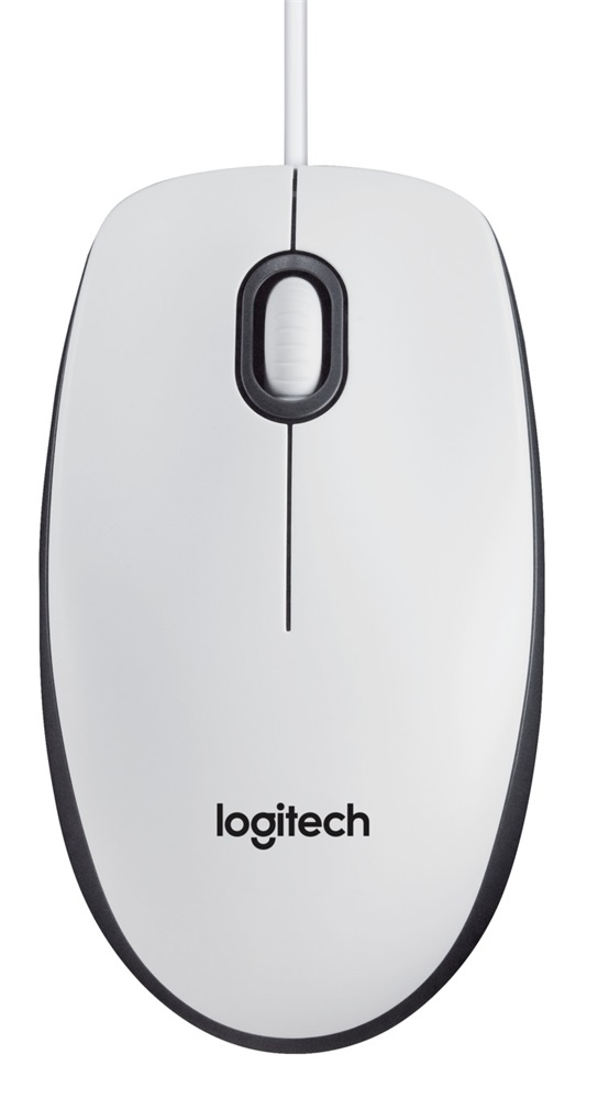 Logitech M100 USB fehér egér