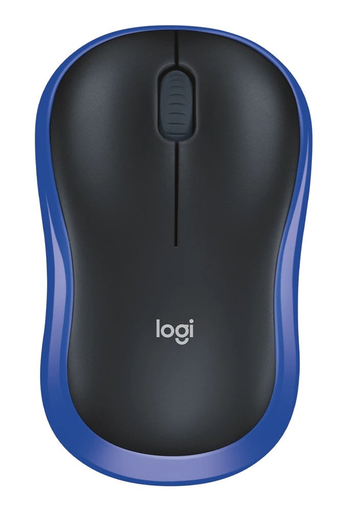 Logitech M185 vezeték nélküli kék notebook egér