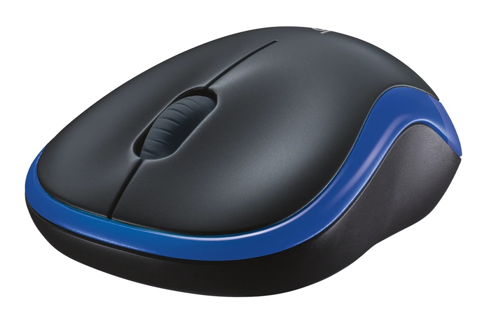Logitech M185 vezeték nélküli kék notebook egér