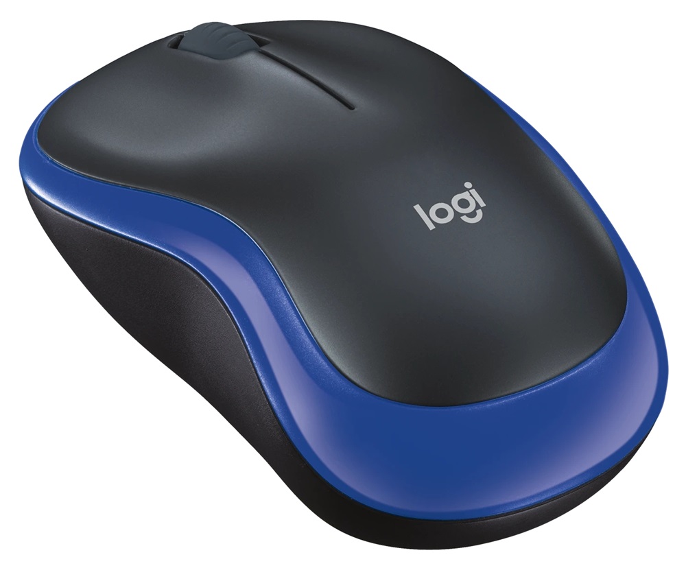 Logitech M185 vezeték nélküli kék notebook egér