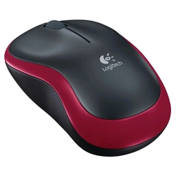 Logitech M185 vezeték nélküli piros notebook egér