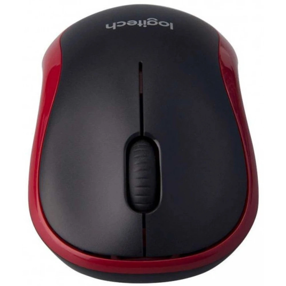 Logitech M185 vezeték nélküli piros notebook egér