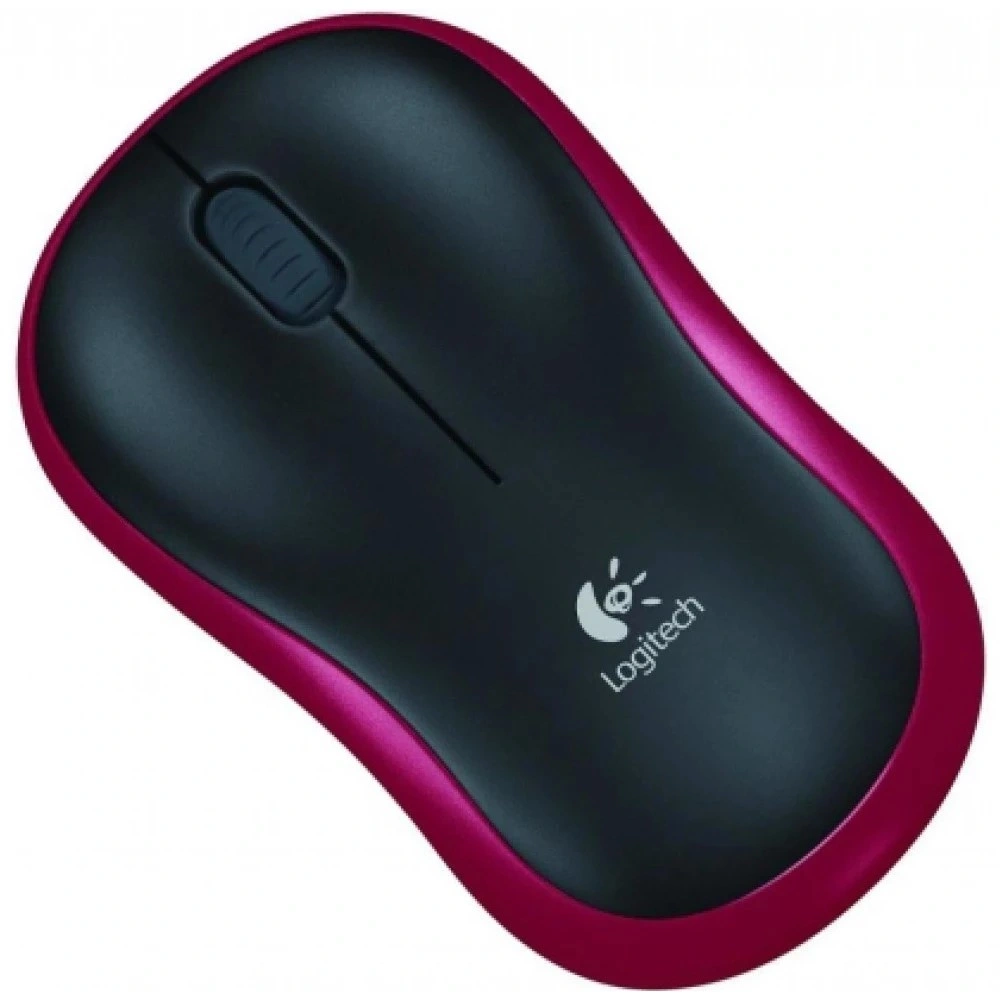 Logitech M185 vezeték nélküli piros notebook egér