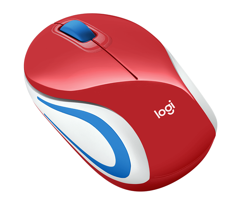 Logitech M187 vezeték nélküli piros notebook egér