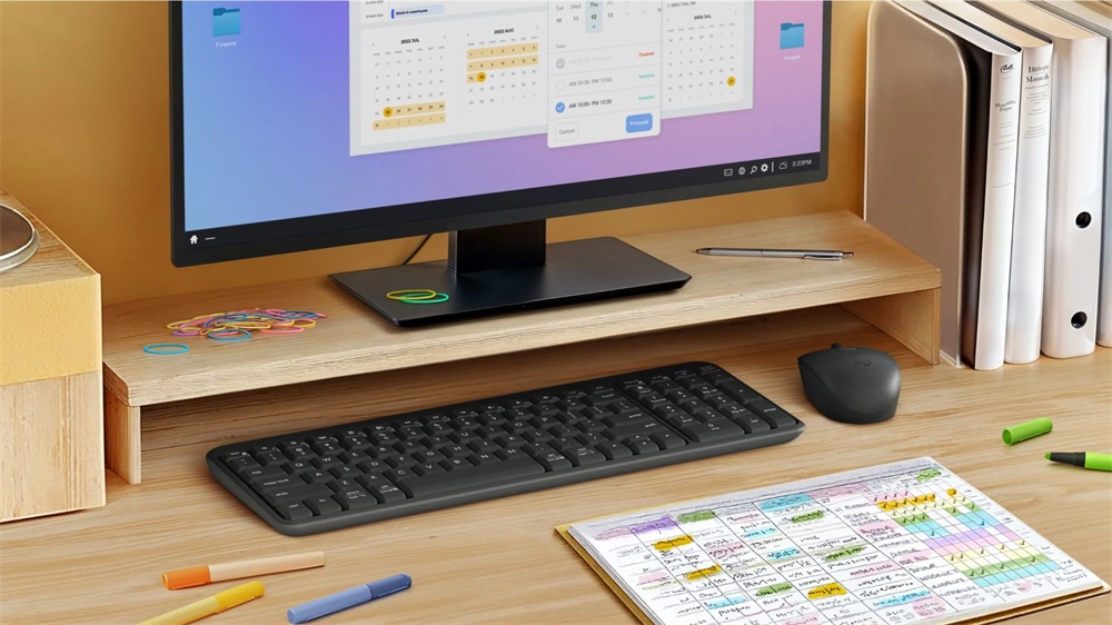 Logitech MK250 HUN grafitszürke vezeték nélküli billentyűzet + egér