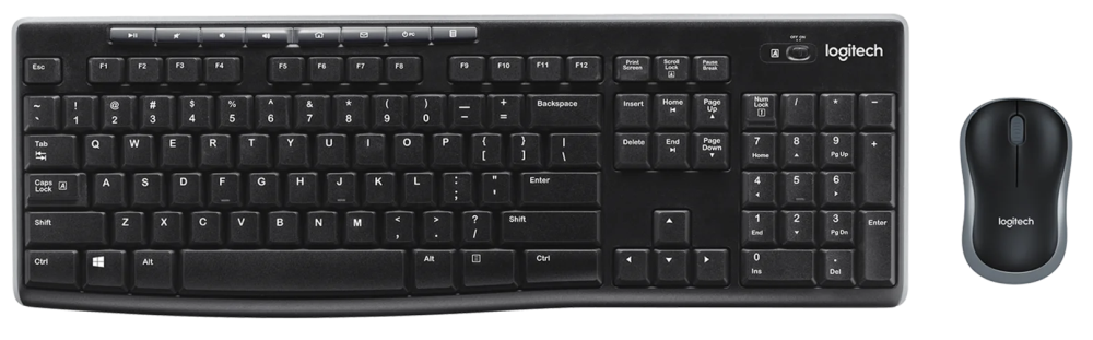 Logitech MK270 UK fekete vezeték nélküli billentyűzet + egér