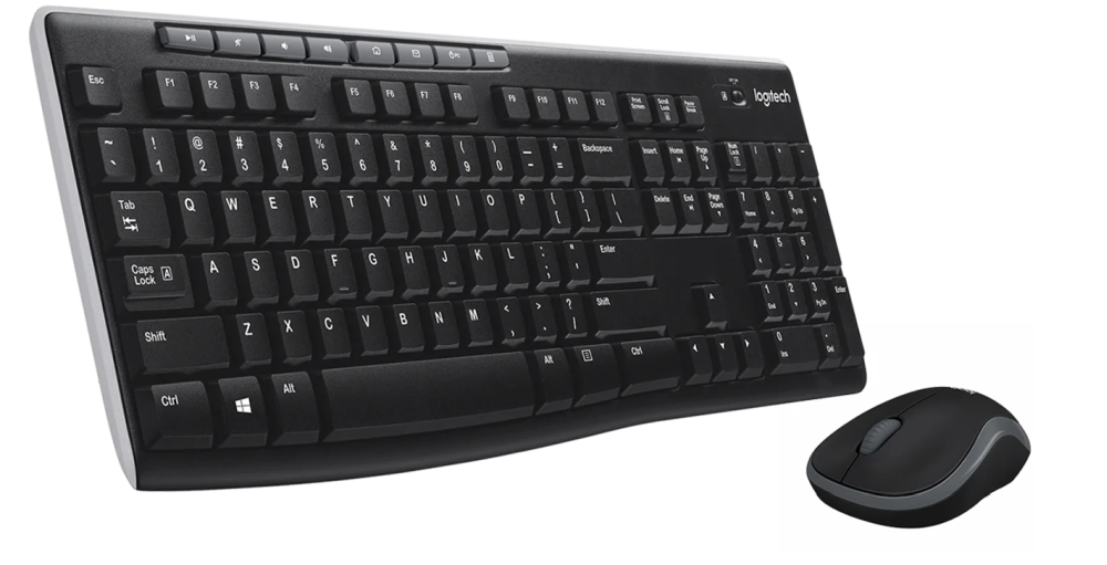 Logitech MK270 UK fekete vezeték nélküli billentyűzet + egér