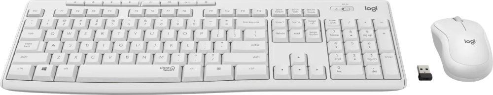 Logitech MK295 Silent HUN fehér vezeték nélküli billentyűzet + egér