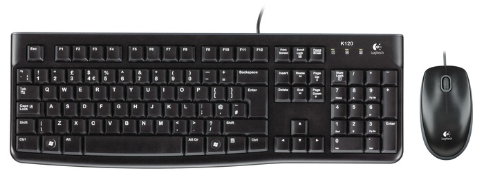 Logitech MK120 HUN fekete USB billentyűzet + egér