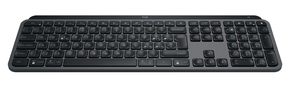 Logitech  MX Keys S lézergravírozott magyar kiosztású grafitszürke vezeték nélküli billentyűzet