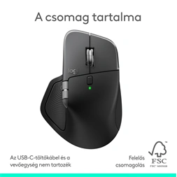 Logitech MX Master 4 for MAC vezeték nélküli fekete egér