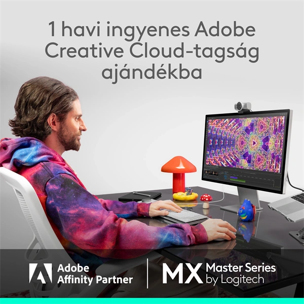 Logitech MX Master 4 for MAC vezeték nélküli fekete egér