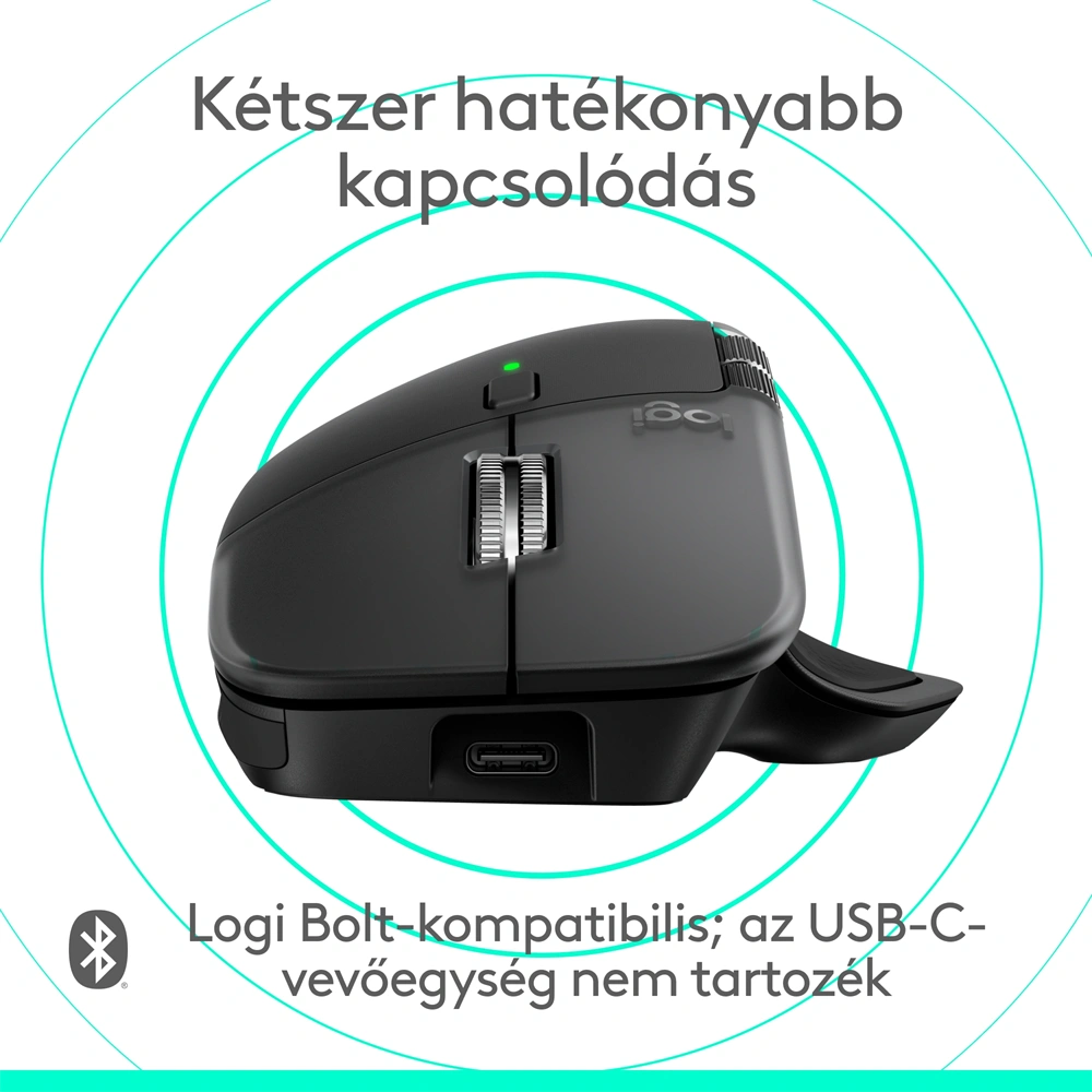 Logitech MX Master 4 for MAC vezeték nélküli fekete egér