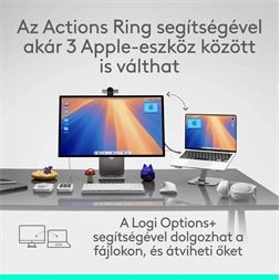 Logitech MX Master 4 for MAC vezeték nélküli halványszürke egér