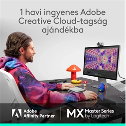 Logitech MX Master 4 for MAC vezeték nélküli halványszürke egér