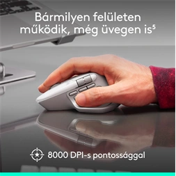 Logitech MX Master 4 for MAC vezeték nélküli halványszürke egér