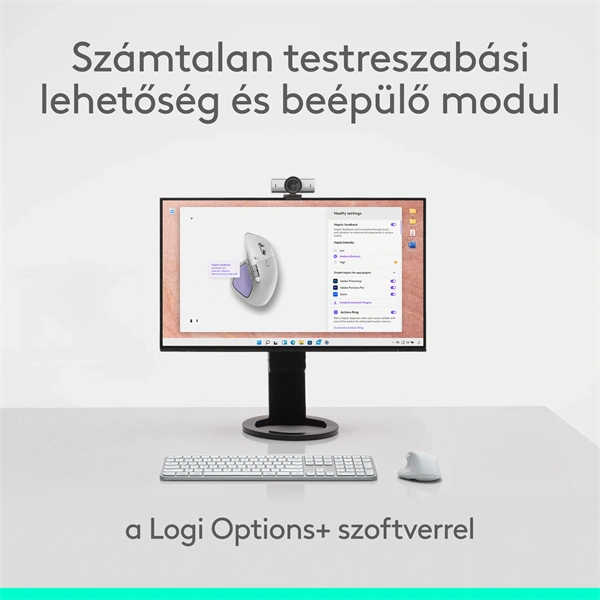 Logitech MX Master 4 for MAC vezeték nélküli halványszürke egér