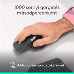 Logitech MX Master 4 vezeték nélküli halványszürke egér