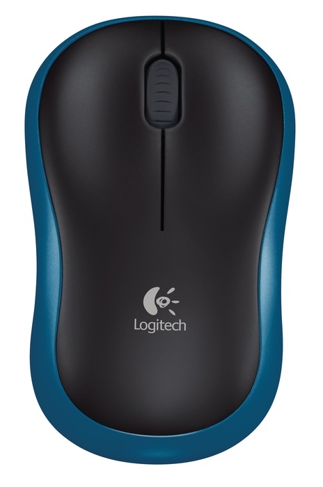 Logitech M185 vezeték nélküli kék notebook egér