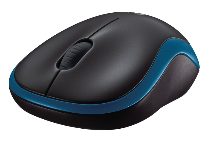 Logitech M185 vezeték nélküli kék notebook egér