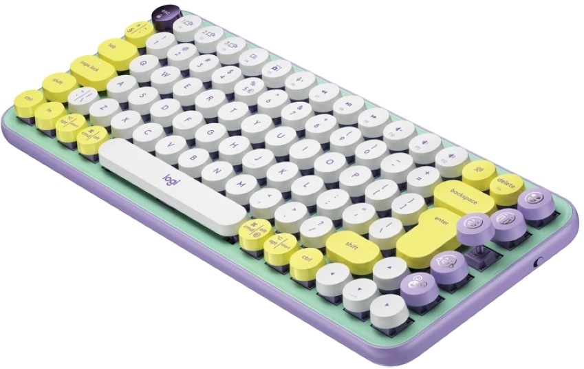 Logitech POP Keys with Emoji US mentazöld vezeték nélküli billentyűzet