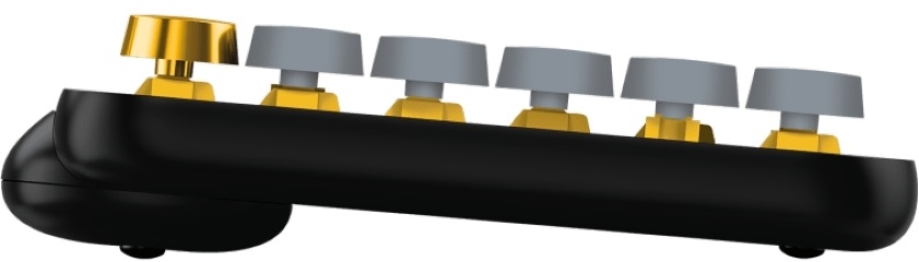 Logitech POP Keys with Emoji US sárga vezeték nélküli billentyűzet