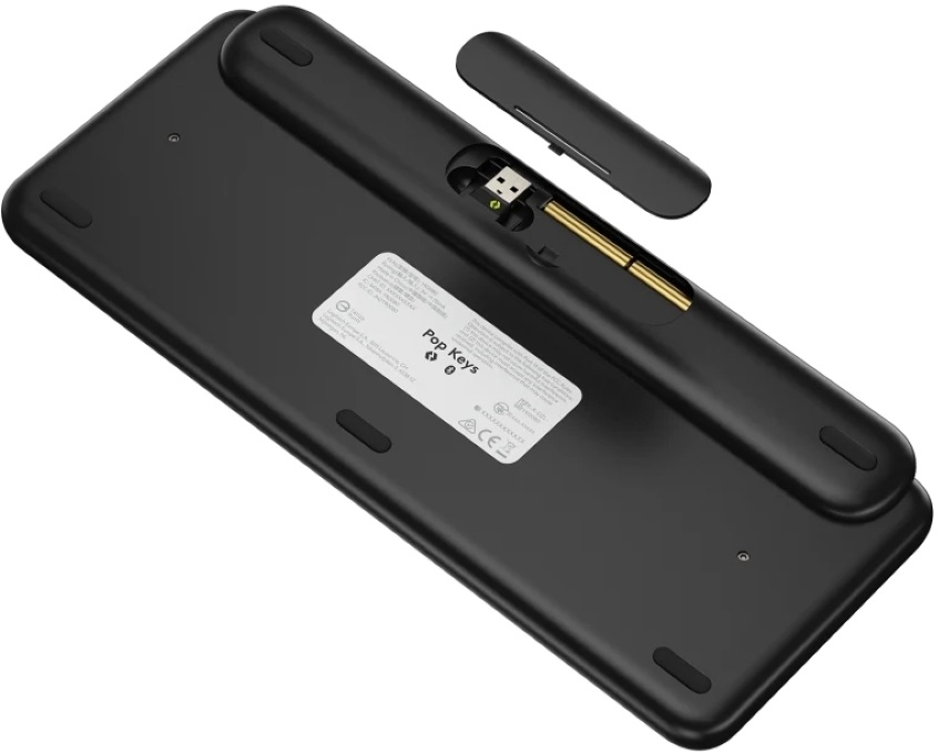 Logitech POP Keys with Emoji US sárga vezeték nélküli billentyűzet