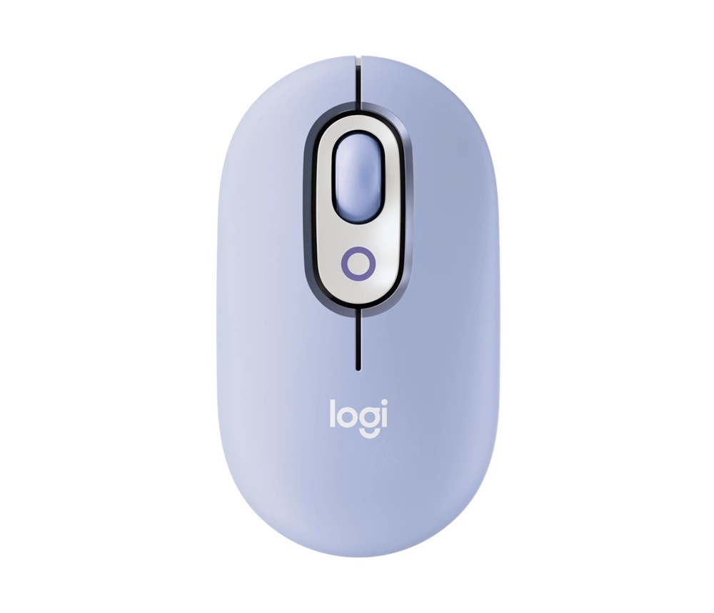 Logitech POP with emoji vezeték nélküli lila egér