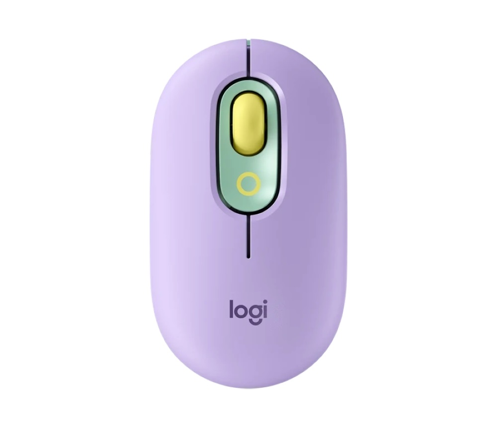 Logitech POP with emoji vezeték nélküli mentazöld egér